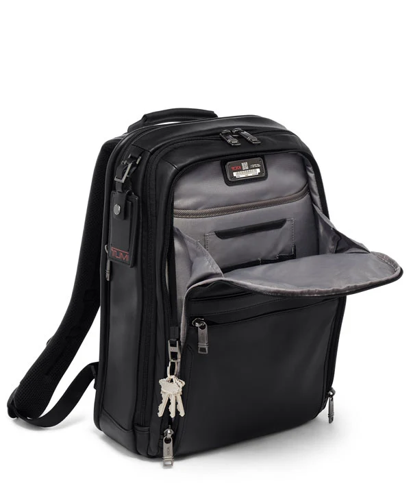 TUMI Alpha 3 Slim Backpack Leather - Image 3