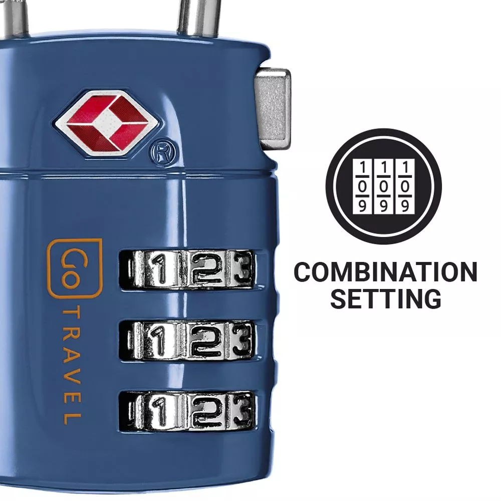 Go Travel TSA Combi Cable Twin Padlocks - Image 2