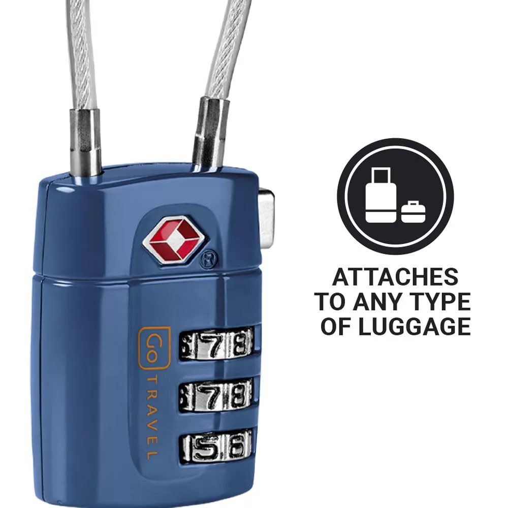 Go Travel TSA Combi Cable Twin Padlocks - Image 6