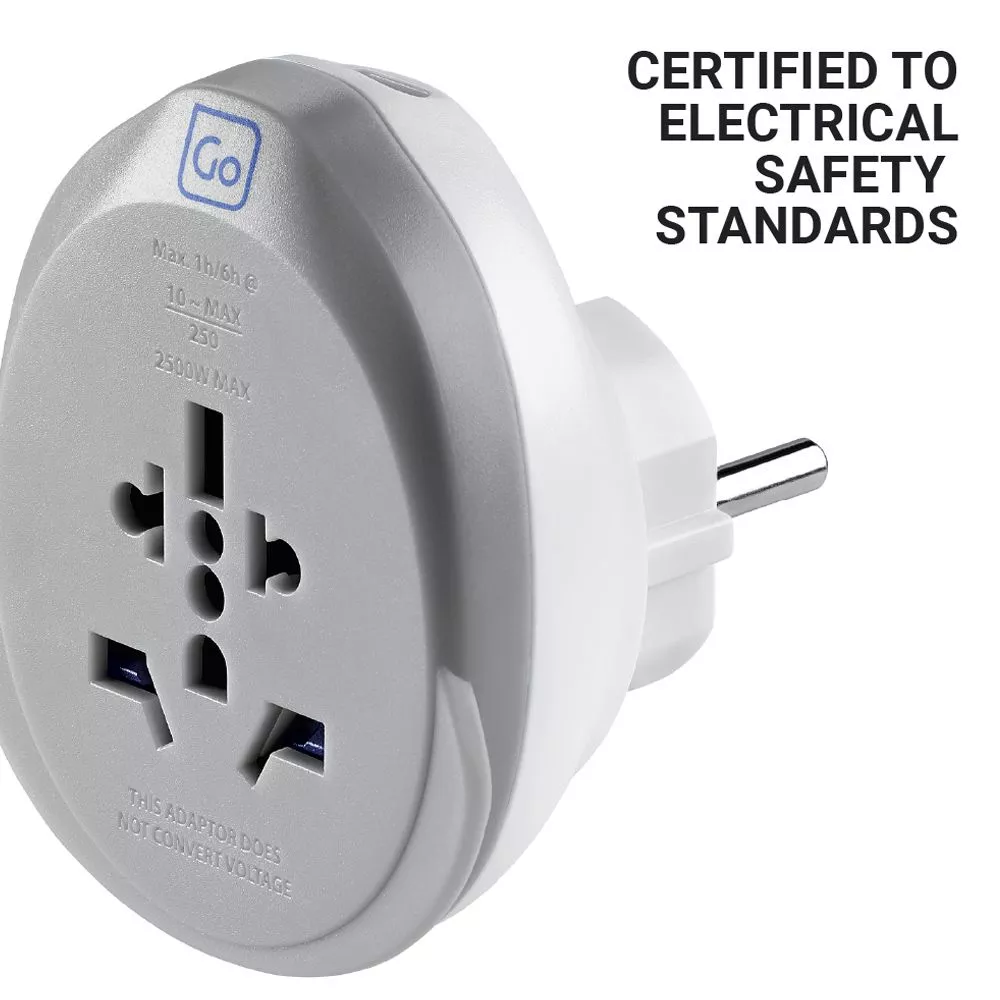 Go Travel World - EU Adapter med USB-C - Image 4
