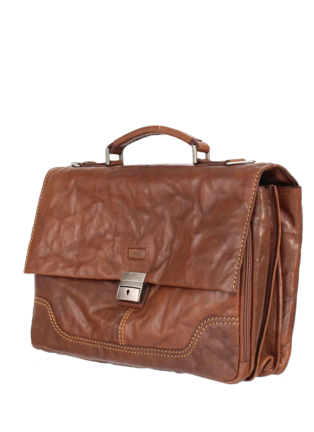 KKDK Briefcase Brun Læder 1 Poc