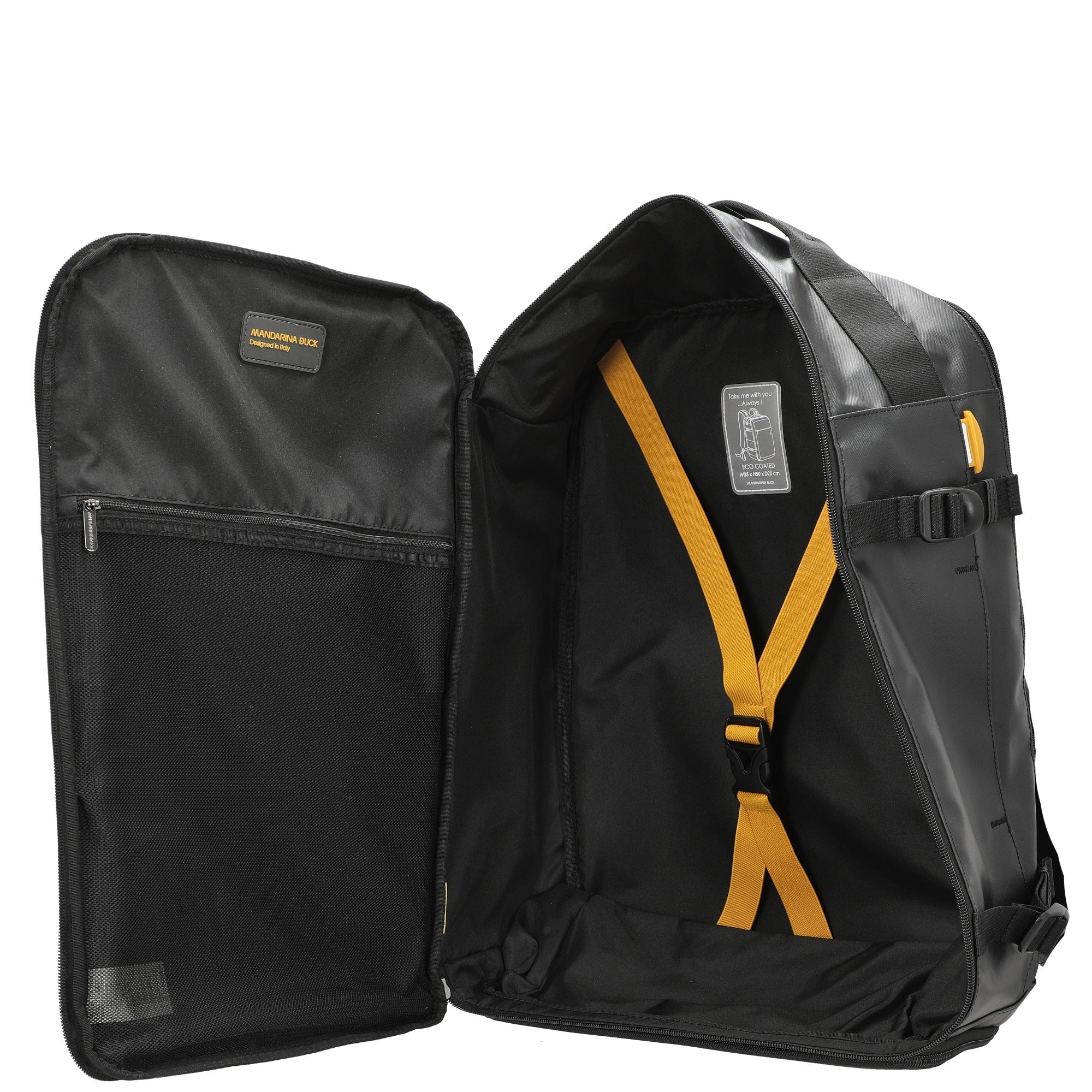 Mandarina Duck Eco Coated Travel Backpack - Image 3