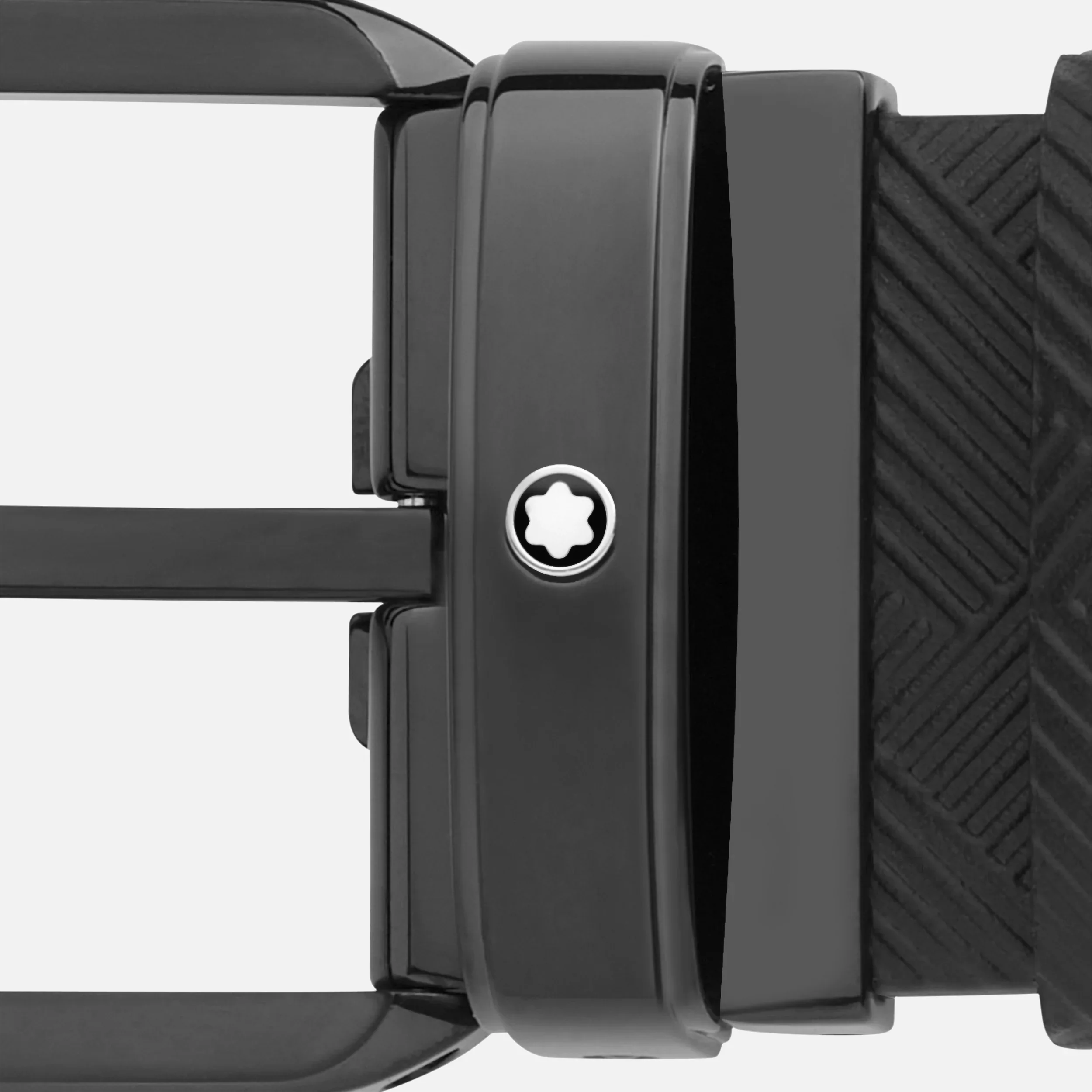 MONTBLANC BLACK 35 MM REVERSIBLE LEATHER BELT - Image 4