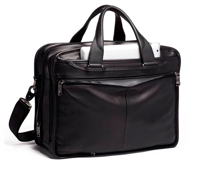 Tumi Alpha 3 Expandable Organizer Laptop Brief Leather - Image 3