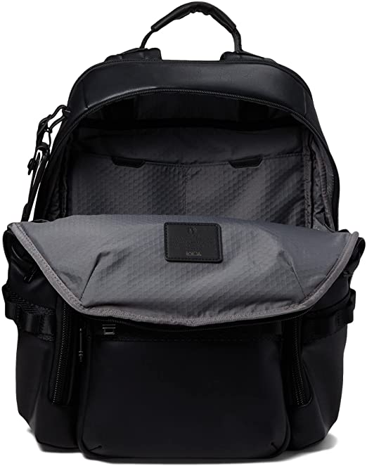 TUMI Alpha Bravo Navigation Backpack Black Leather - Image 2