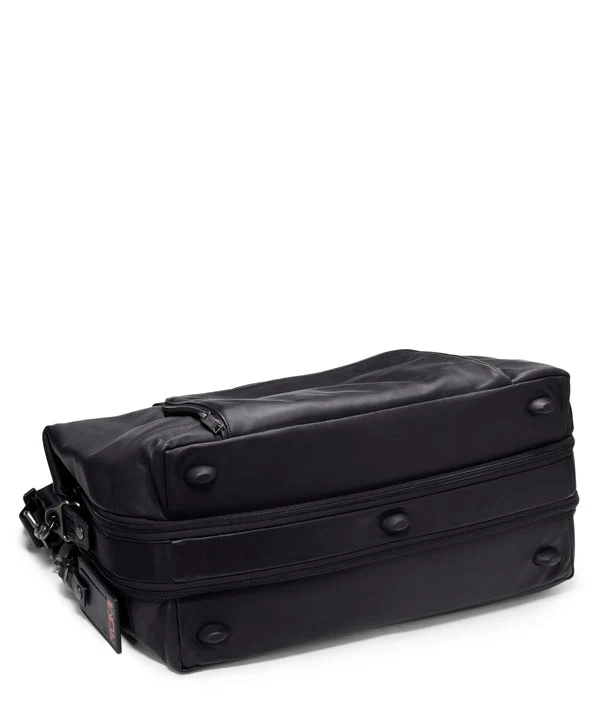 TUMI Alpha 3 Double Expansion Travel Satchel Leather - Image 5